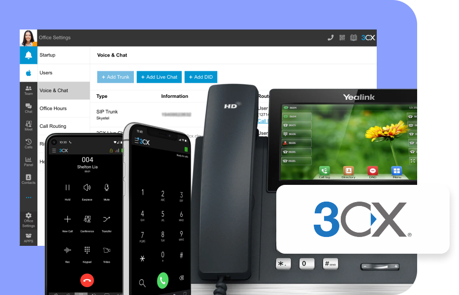 3CX software, apps and IP phones